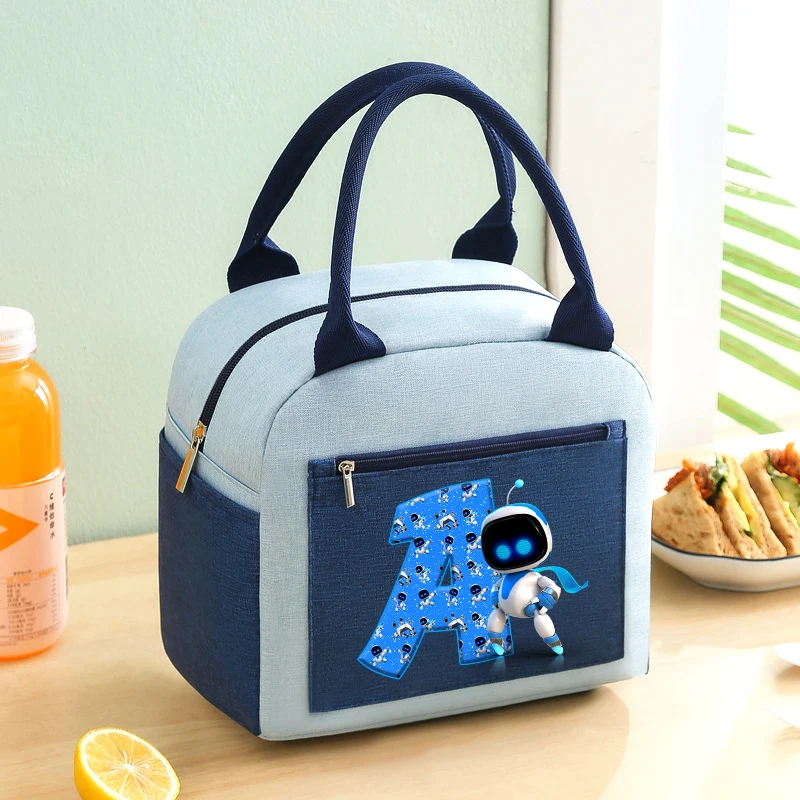 Astro Bot Portable Cooler Bag Ice Pack Lunch Box Insulation Package Insulated Thermal Food Picnic Bag Pouch for Kids Bag Gift