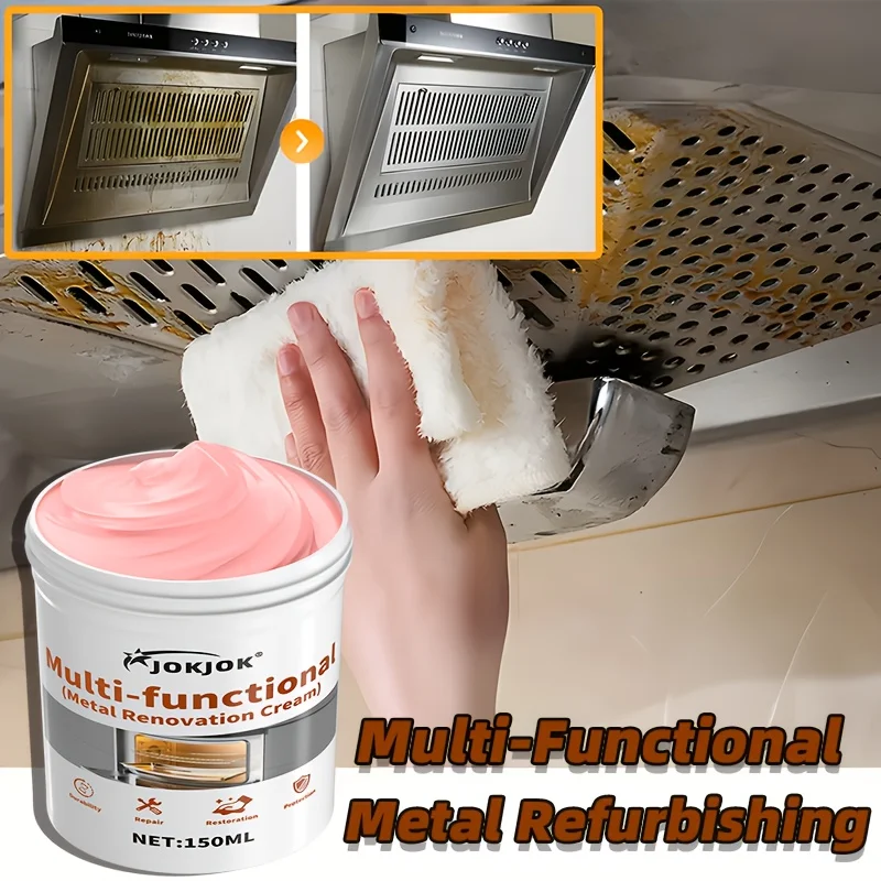 Mehrzweck-Metallpolierpaste, Edelstahl-Poliercreme, Chrom-Auto-Finish, Küchenutensilien, Wasserhähne, Waschbecken, Öfen, Grills