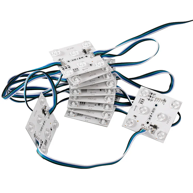 24V RGB LED Color Changing Smart Dimmable LED Panel Light Strip for Backlit Signs Decorative Lighting