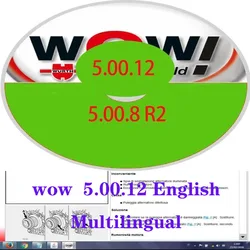 Wurth wow 진단 소프트웨어 5.00.8 R2 + Kengen 프랑스어 스페인어 광택제 이탈리아어 세르비아어 독일어 네덜란드 체코 포르투갈어, 5 00 12