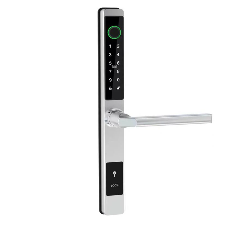 TTLock APP Control Slim Design Fingerprint Password Sliding Door Aluminum Door Smart Door Lock