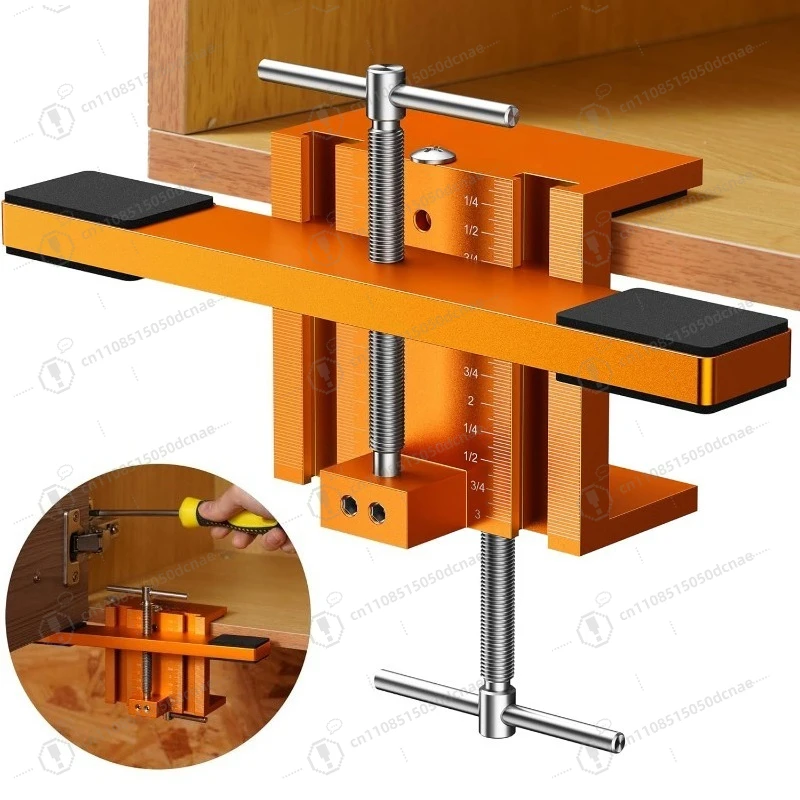 

Cabinet Door Punch Clamp For Storage Cupboard Display Cabinet Right Angle Fixing Jig Woodworking Tool