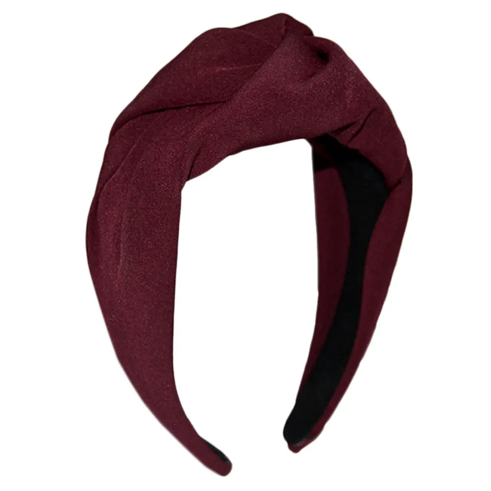 

Vintage Style Wide Headband for Women Fashion Cloth Hoop Durable Sparkle Hair Accessories Elegant Hair Decoration for Female
