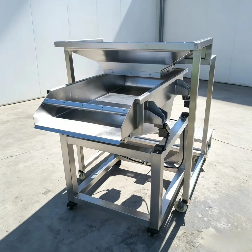 High Precision Electromagnetic Vibrating Feeder with Hopper Trough Stand Visual Operation Quantitative Feeding 60KW for