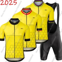 France Tour Cycling Jersey 2025 Set Summer Belgium TDF Clothing Road Shirts Suit Bicycle Bib Shorts MTB Maillot