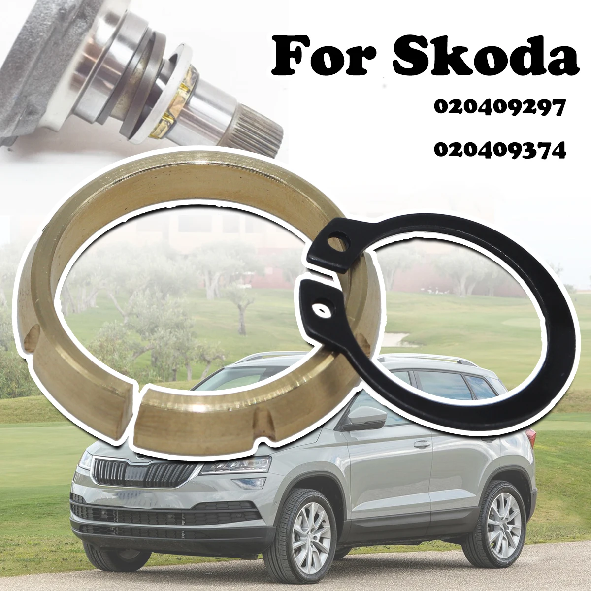 

Brass Gearbox Differential Flange Shaft Tapered Ring Thrust Washer Seal Spacer For Skoda Fabia Kamiq Octavia Rapid Superb Yeti