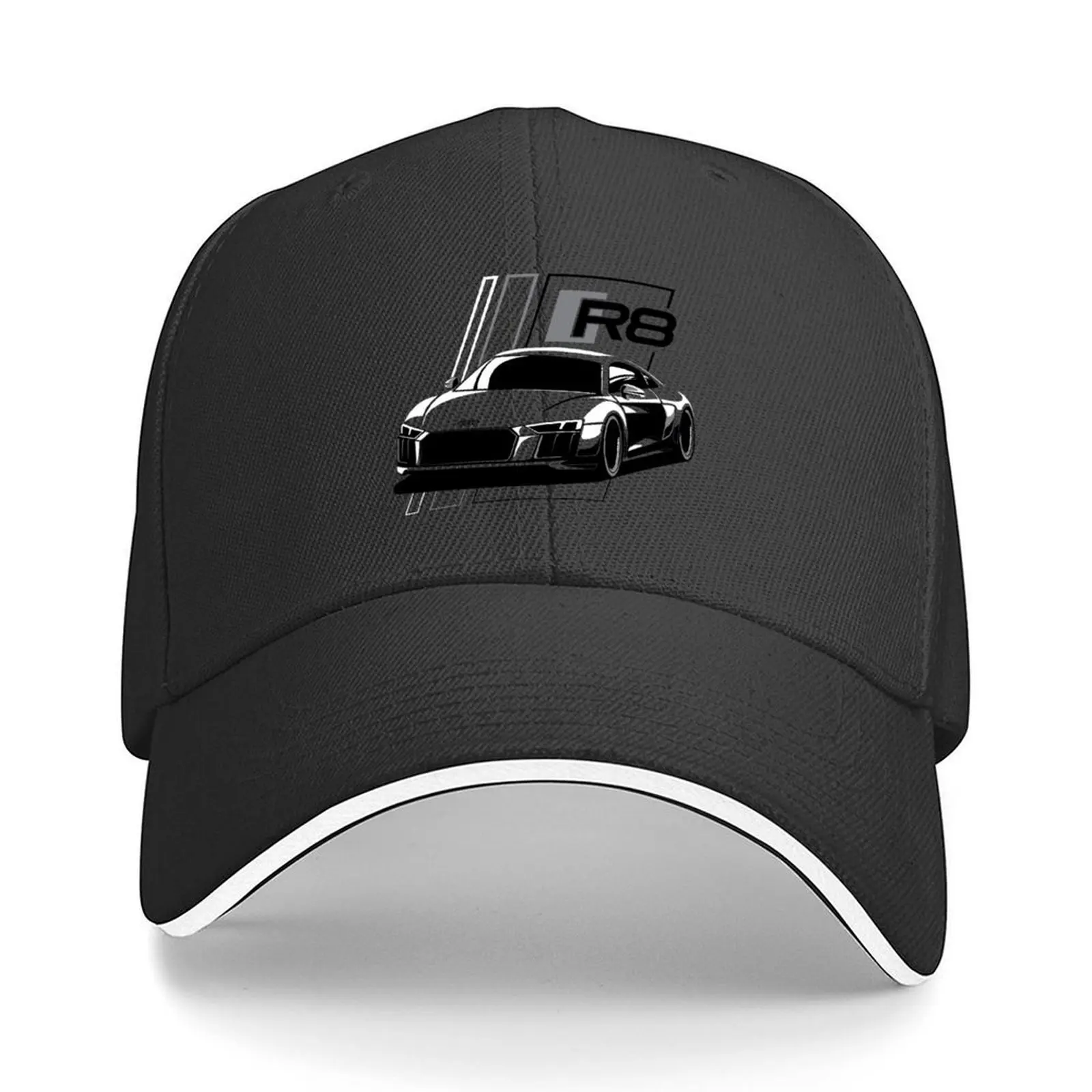 

R8 Yellow Super Sport V10 Car Baseball Cap Golf Cap Sunscreen Dropshipping Golf Men Luxury Brand Women's
