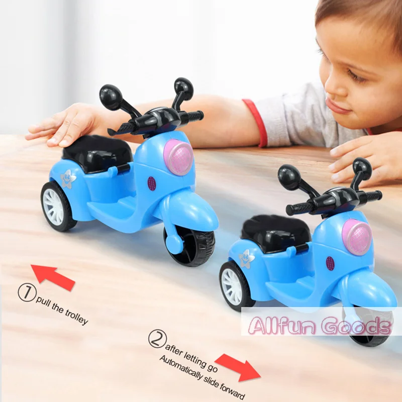 [TG835]Pull Back Motorcycle Inertia Miniature Motorbike Model Interactive Toys Cartoon Vehicle Model Kids Educational Toys