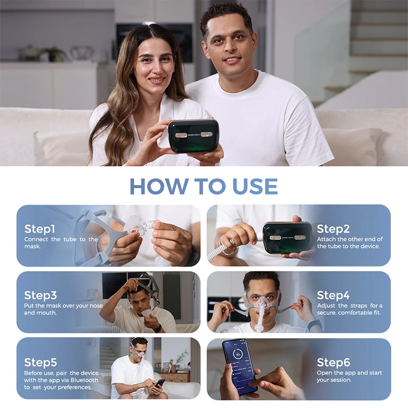 Resoxy A50pro Mini Auto CPAP Portable Machine Anti Snoring OSA Respirator With Mask For Travel Sleep Apnea Ventilator Machine - Image 2