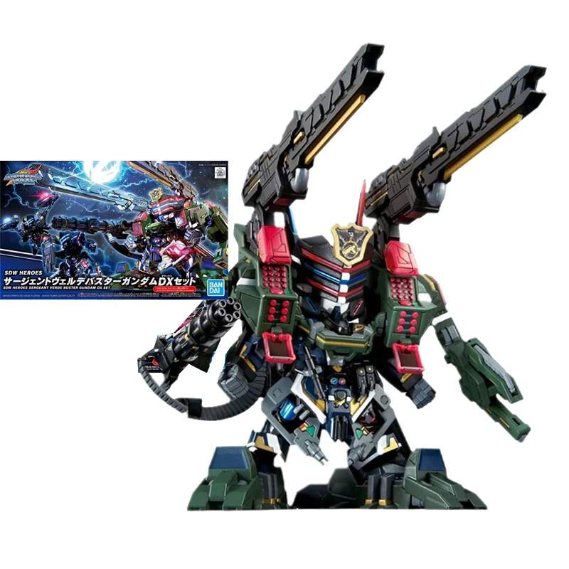 

Original Genuine Gundam Model Kit Anime Figure SDW HEROES BB Sergeant Verde Buster DX Set SD Action Figures Toys for Kids NEW