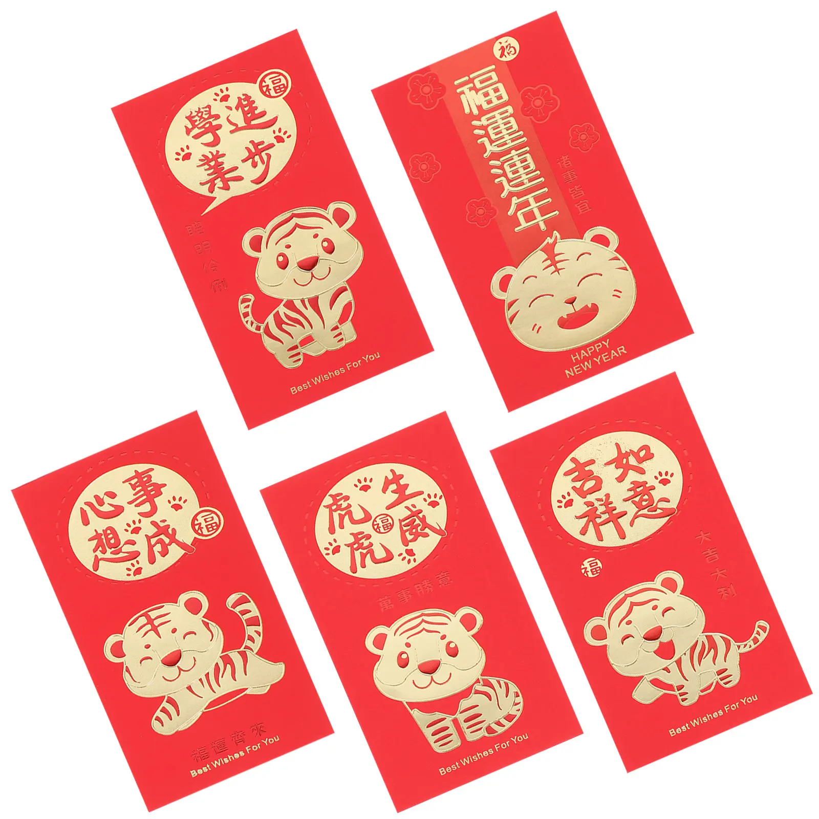 

30 шт. креативных красных конвертов в китайском стиле, новогодние принадлежности, красные пакеты для денег на Весенний фестиваль, новогодние товары