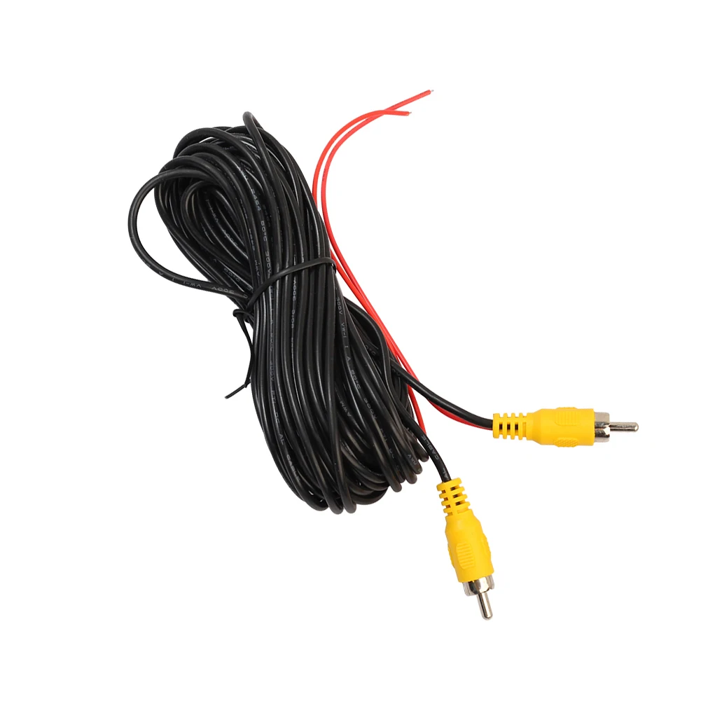 RCA Stecker auf Stecker Kamera-Rückansicht-Videokabel Wetterfestes RCA-Kabel Kabelbaum mit Erkennungsdraht Auto-Zubehör