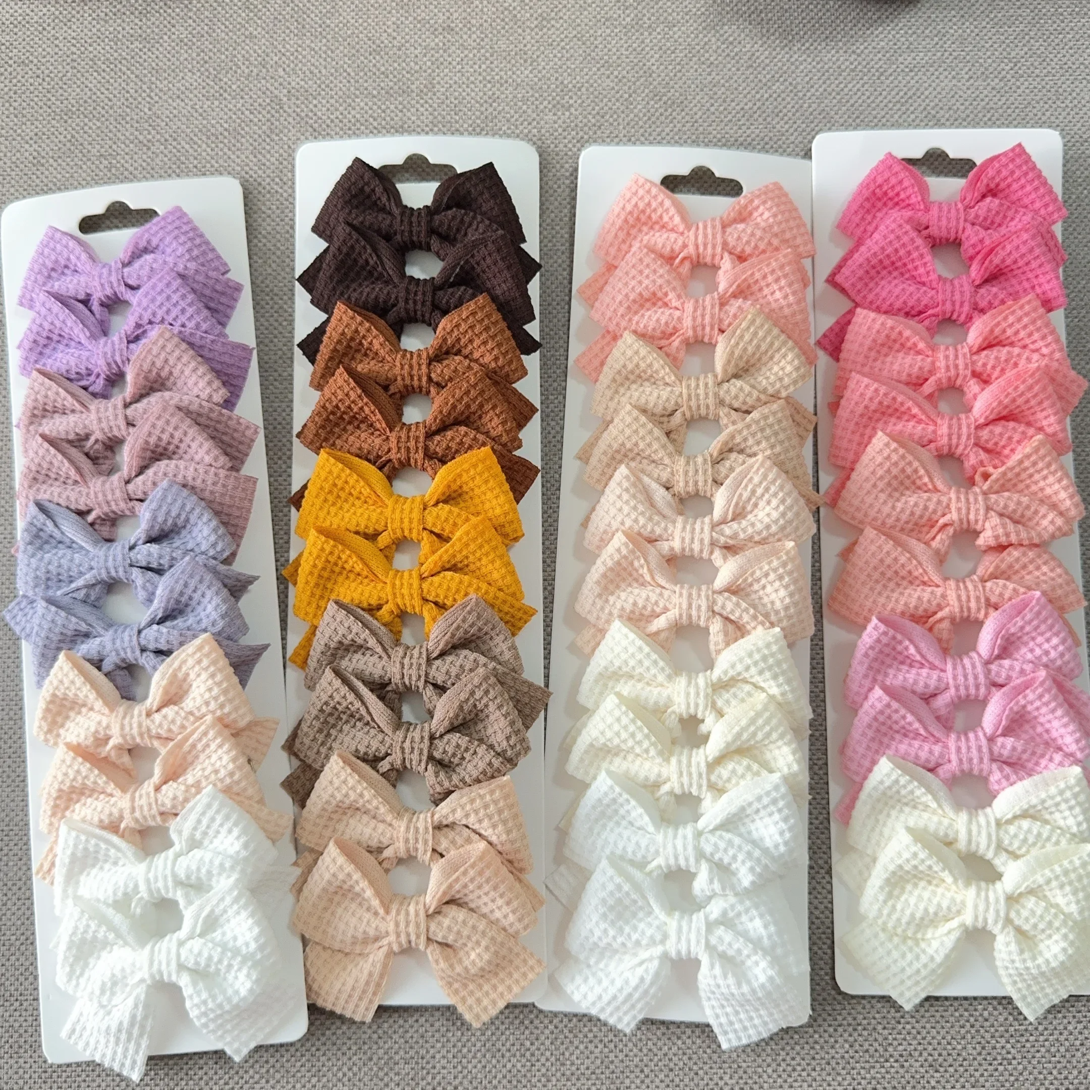 10Pcs/set New Girls Princess Hairpins Hair Bows Nylon Safe Hair Clips Barrettes for Infants Toddlers Kids Baby Hair Accessories