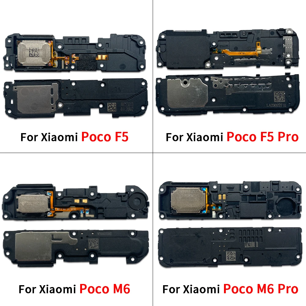 

10 шт., громкий динамик для Xiaomi Poco F5 Pro M5S M6 X5 X6 Pro, новый нижний громкоговоритель, зуммер, звонок, гибкий кабель, детали