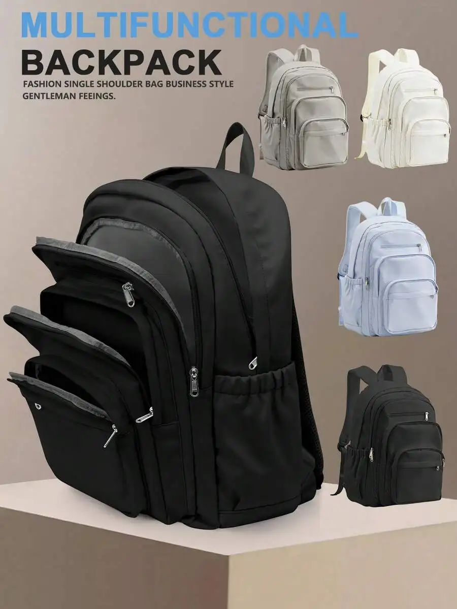 Large University Backpack Travel Laptop Bag Unisex, Suitable For 14-15.6 Inch Laptop, Lightweight Durable Outdoor Hiking Backpac