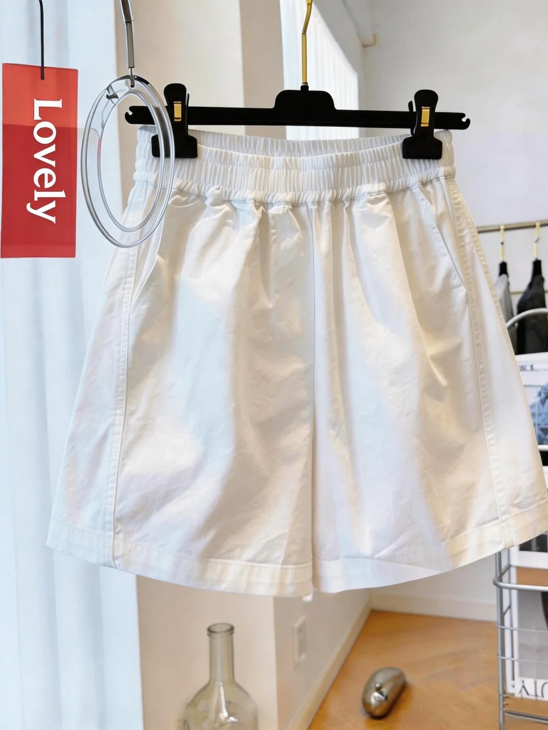 

High-End plus Size Wide Leg Hot Pants Women's Summer New Casual Versatile Slimming Shorts Trendy High Waist Loose Fit Straigh...
