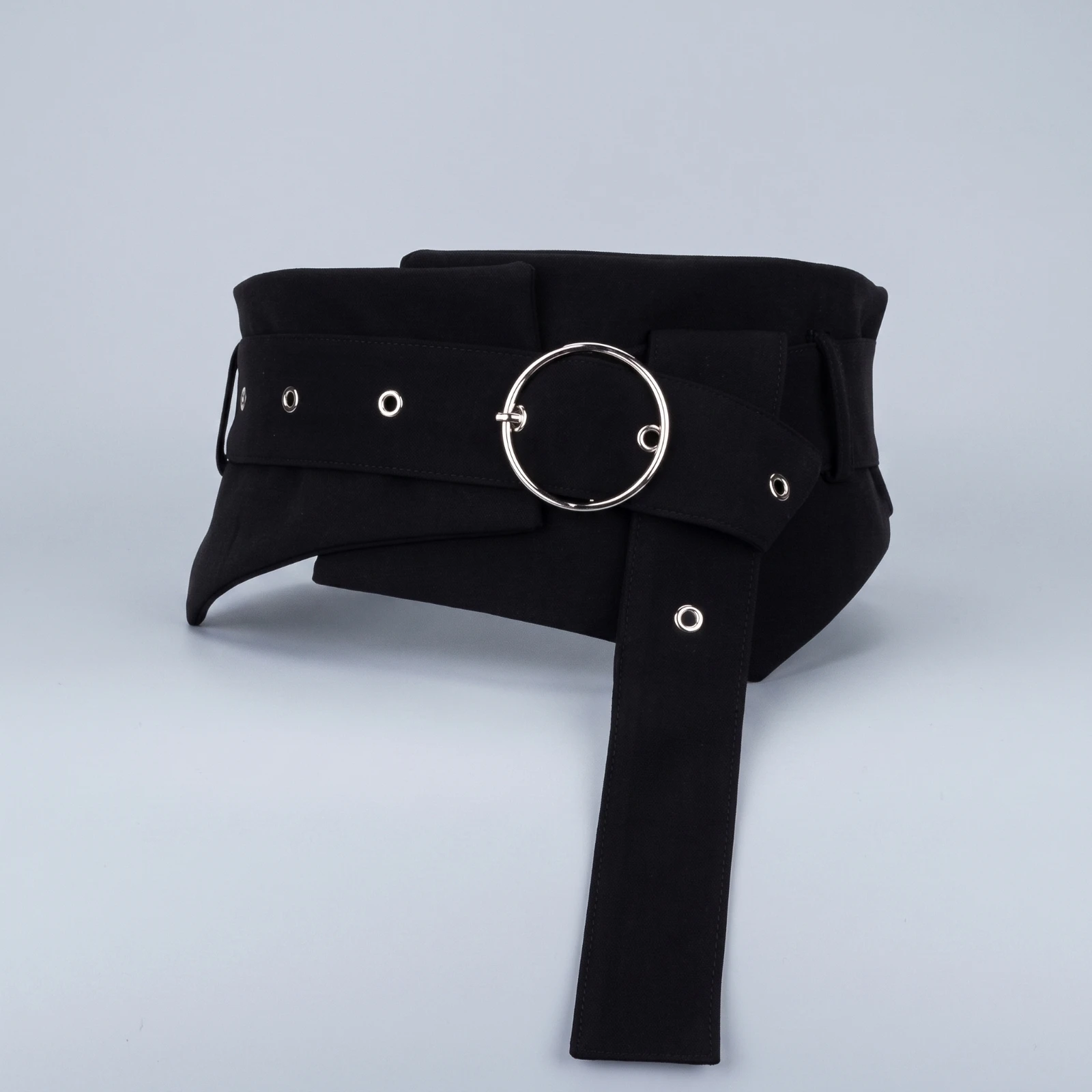 Waist Belt with O-Circular Thick Textile Waist Belt Minimalist Soft for Women, Dresses, Oversized Shirts