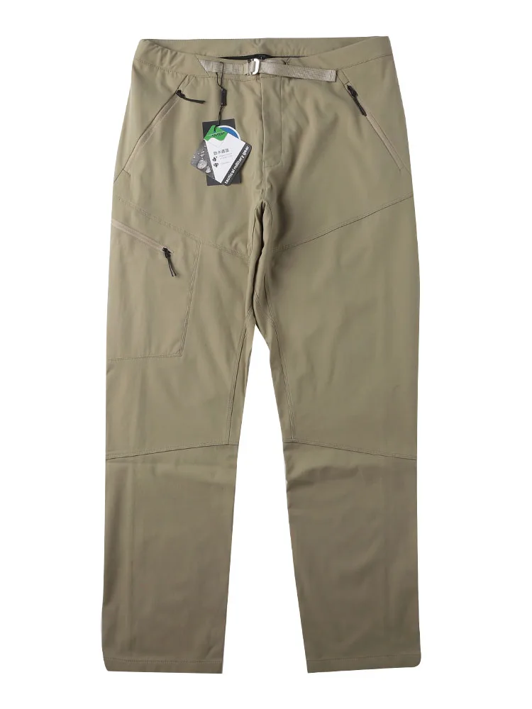 

Water-Resistant Men's Work Trousers Outdoor Autumn Soft ell Pants Zipper ket Tailored Fit Hiking Trousers Casual Pants