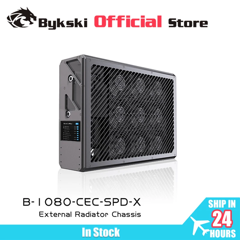 

Bykski B-1080-SPD-CEC-X External Water-cooled 1080mm Radiator With Digital Display Use for Server Computer PC Cooling