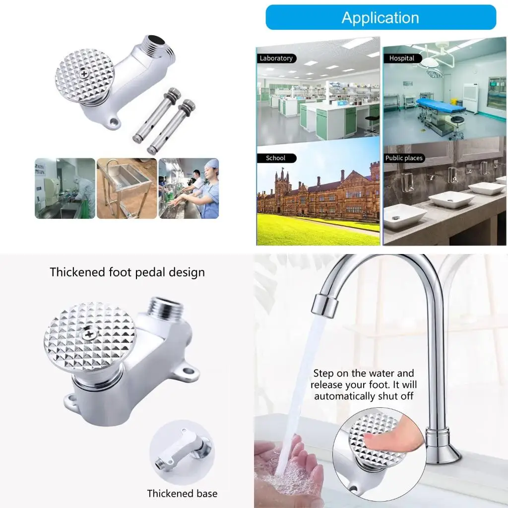 

Практичные ножные переключатели для смесителей, латунная конструкция с коррозионной стойкостью для напольных систем раковин,