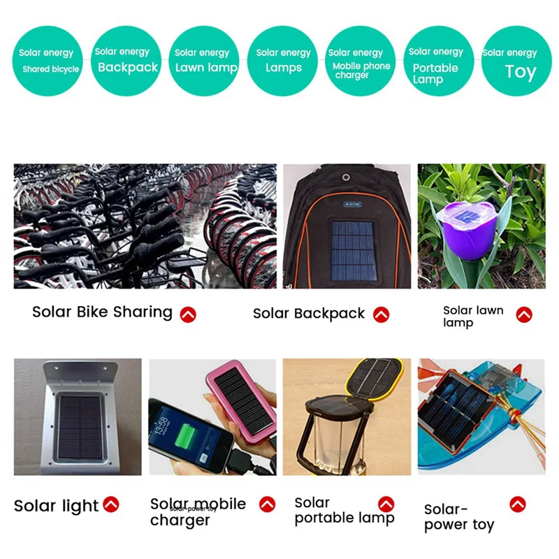 T82C Hot Sale-20PCS 2V 160MA 50X50MM Solar Panels DIY For Battery Cell Phone Chargers Monocrystalline Silicon Module