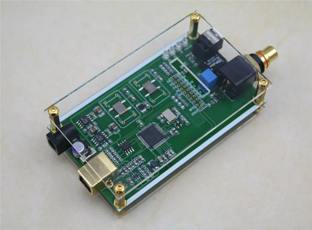 For XMOS XU208 Asynchronous USB Coaxial Fiber Output Digital Interface IIS DSD256 Spdif Dop64