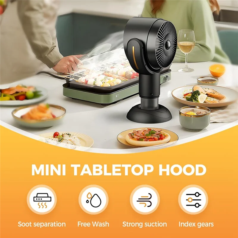 T98C-Purifier Fan Removable And Washable Filter Portable Smokeaway Fan For Smoke, Smoke Away Purifier Fan A