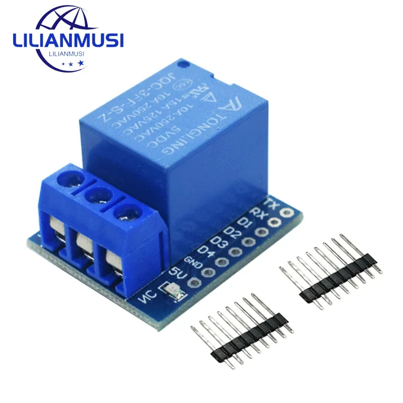 1-канальный релейный щит для Wemos D1 mini, 50 шт., релейный модуль для умной электроники