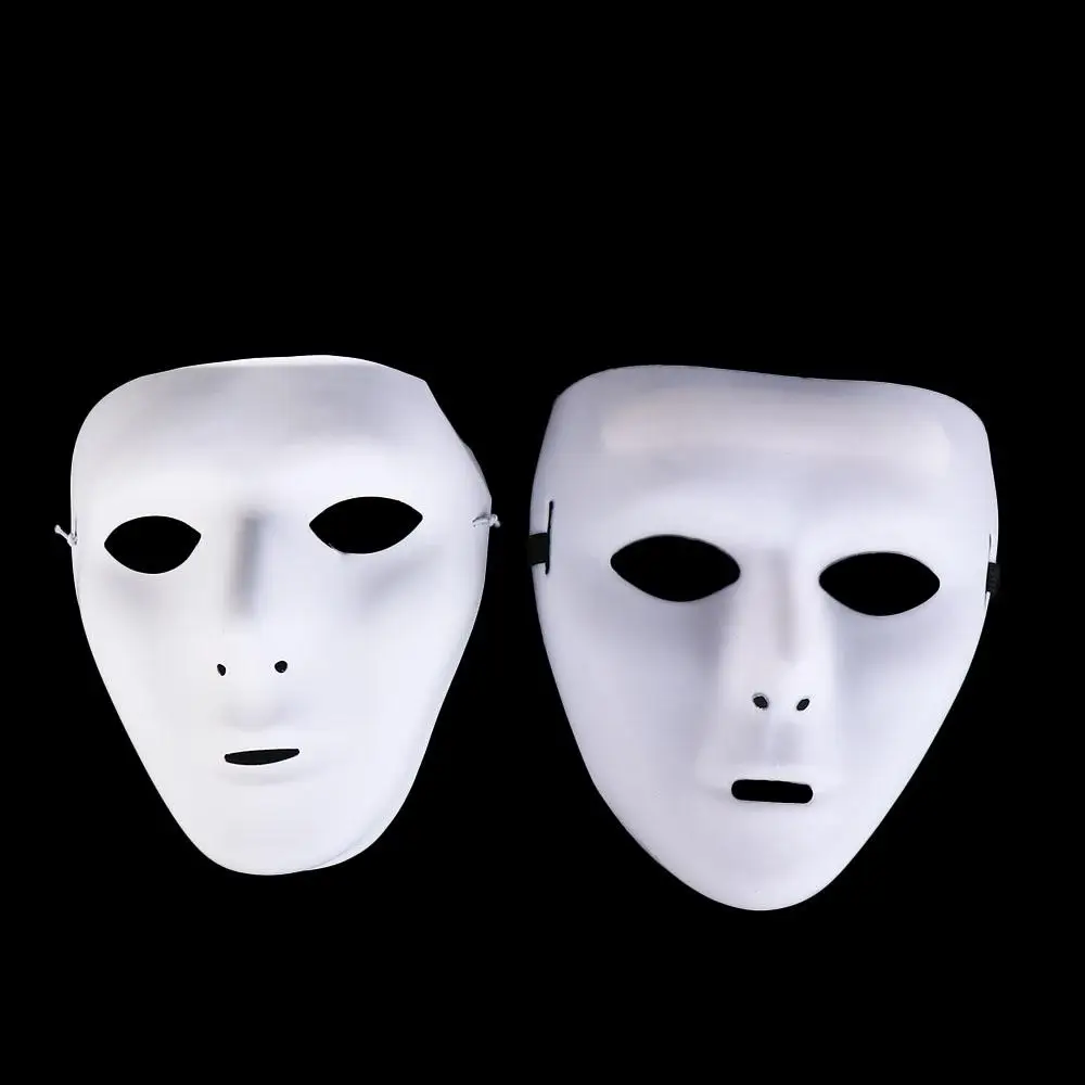 White Masquerade Cosplay Adult Mask Kids Ghost Halloween Props Full Face Mask Horror Mask Costumes Accessories