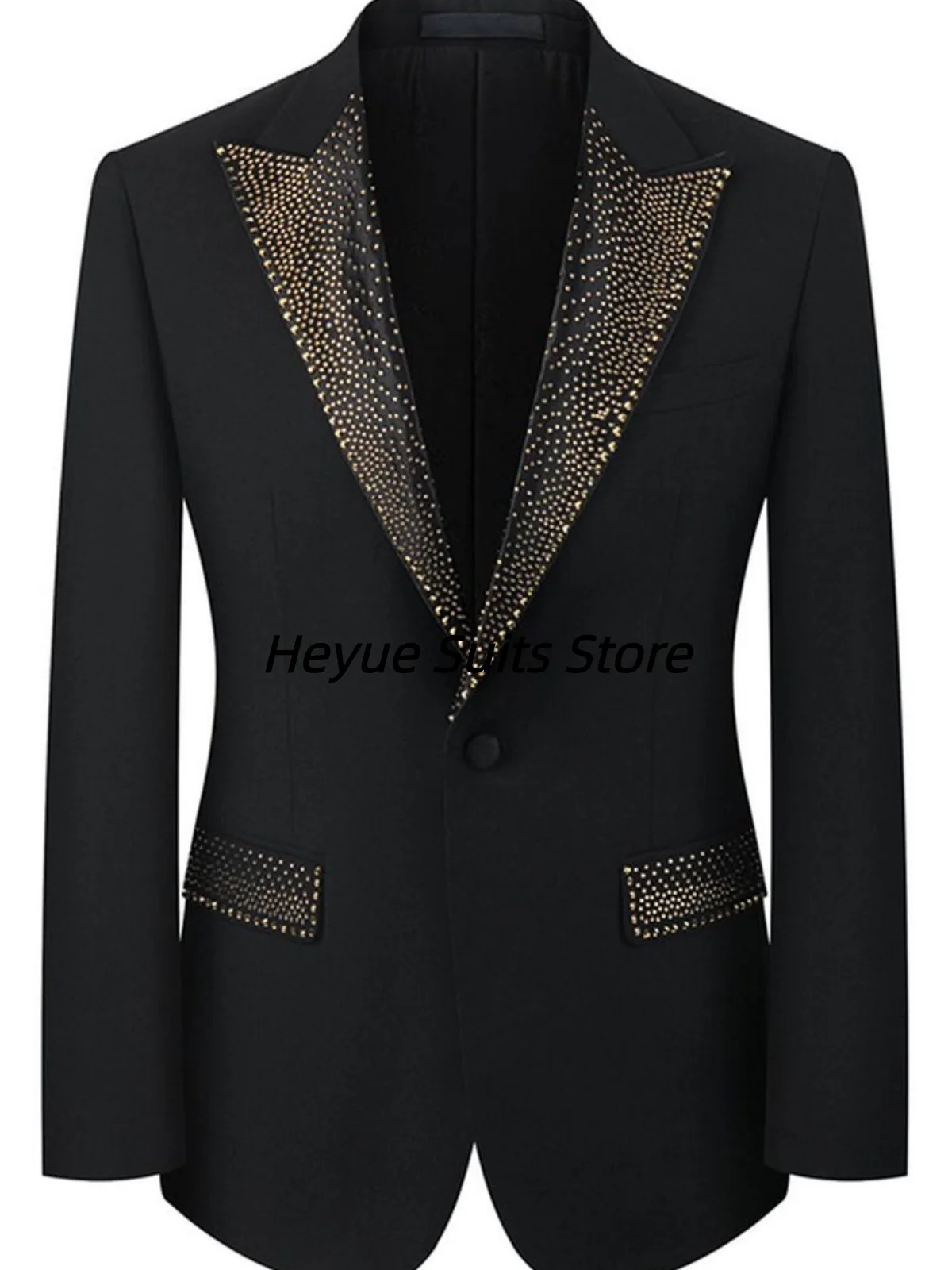 Luxury Beaded 3Pcs Sets Men Suits Customized Groom Wedding Tuxedos Party Male Prom Blazers Fashion High End trajes para hombre