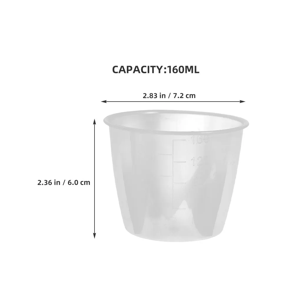 10Pcs Lightweight Rice Measuring Cup 160Ml Clear Plastic Graduated Measuring Cup for Rice Cooker Kitchen Cooking Baking Cereal