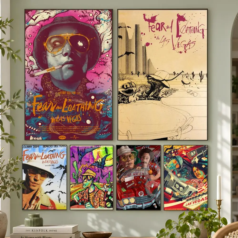 Fear Loathing Las Vegas Poster Wall Art Home Decor Living Room Bedroom Office Dorm Apartment Gift