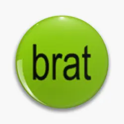 Brat Charli Xcx Soft Button Pin Hat Brooch Decor Metal Fashion Badge Lover Cartoon Creative Jewelry Cute Gift Funny Collar