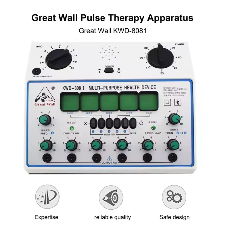 50Hz Electric Acupuncture Stimulator Machine Electrical Nerve Muscle Stimulator 6 Channels Output Patch Massager Care Device