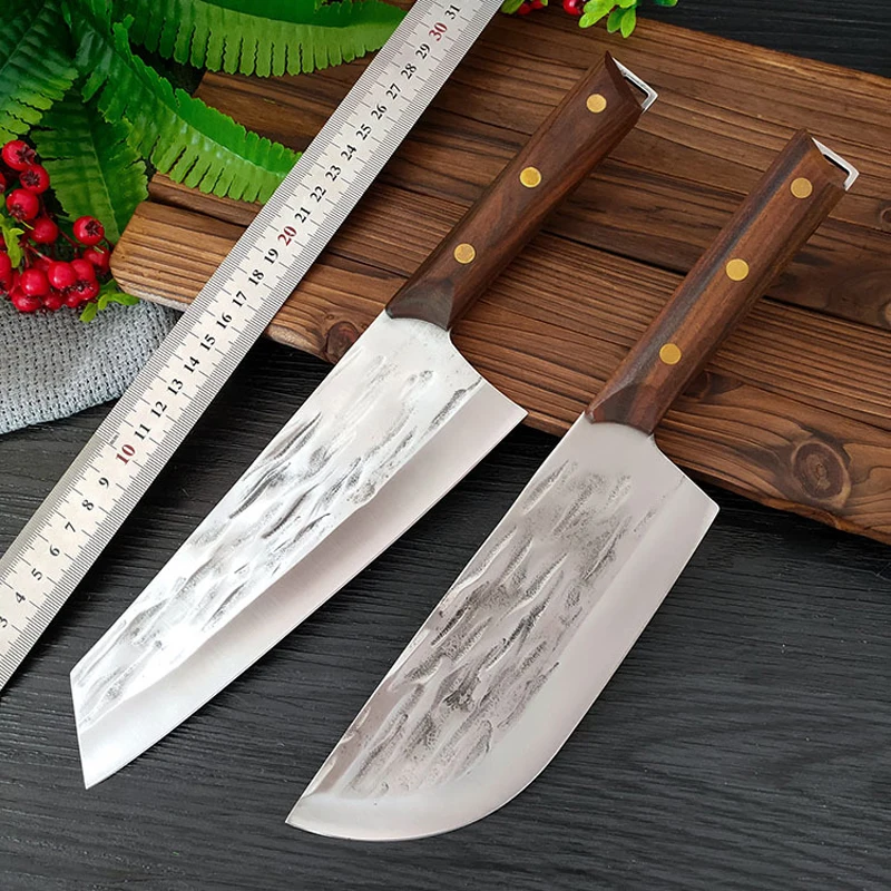 

Kitchen Butcher Knife Hand Forged 5Cr15mov steel Cleaver Chef Knife Boning Fishing Meat Cutting Knife Outdoors Cooking Knives