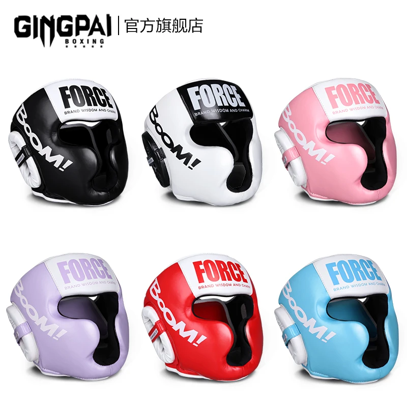 

Boxing helmet Adult children head protection Sanda Muay Thai head protection monkey face Sanda fighting training