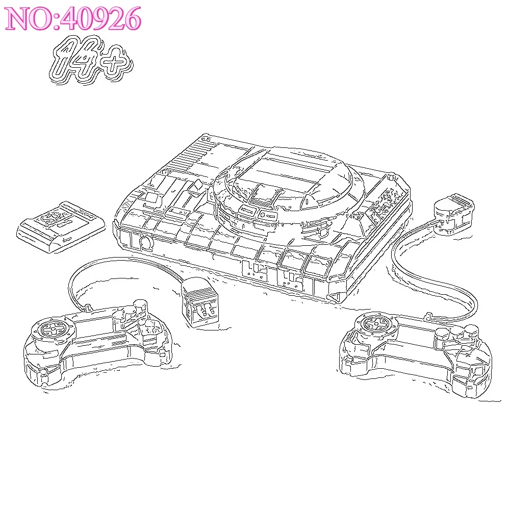 Super Block Driver Console Game Controller Game Card Model Toy Ornament Adult Birthday Gift