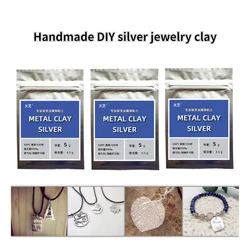 Homemade Creative Silver Jewelry Clay DIY Handmade Pendants/couple Rings/bracelets/necklaces/holiday Gift Handmade Materials