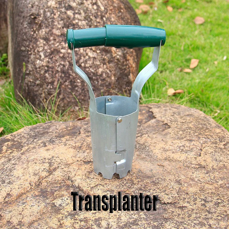 أداة زرع الفولاذ المقاوم للصدأ شتلات نباتية في الحديقة زراعة الشتلات البستنة وتطعيم قطعة أثرية لدغ