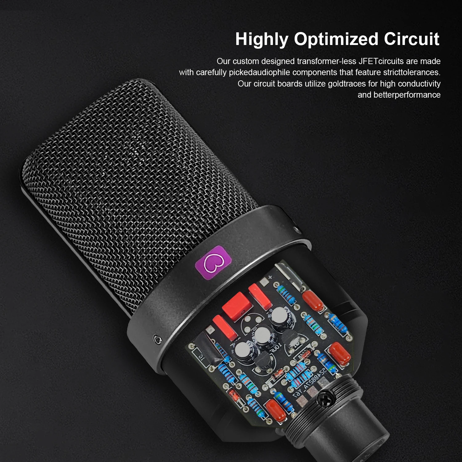 TLM 103 XLR Condenser Microphone Professional Cardioid Studio Mic for Recording Podcasting Voice Over Streaming Home Studio