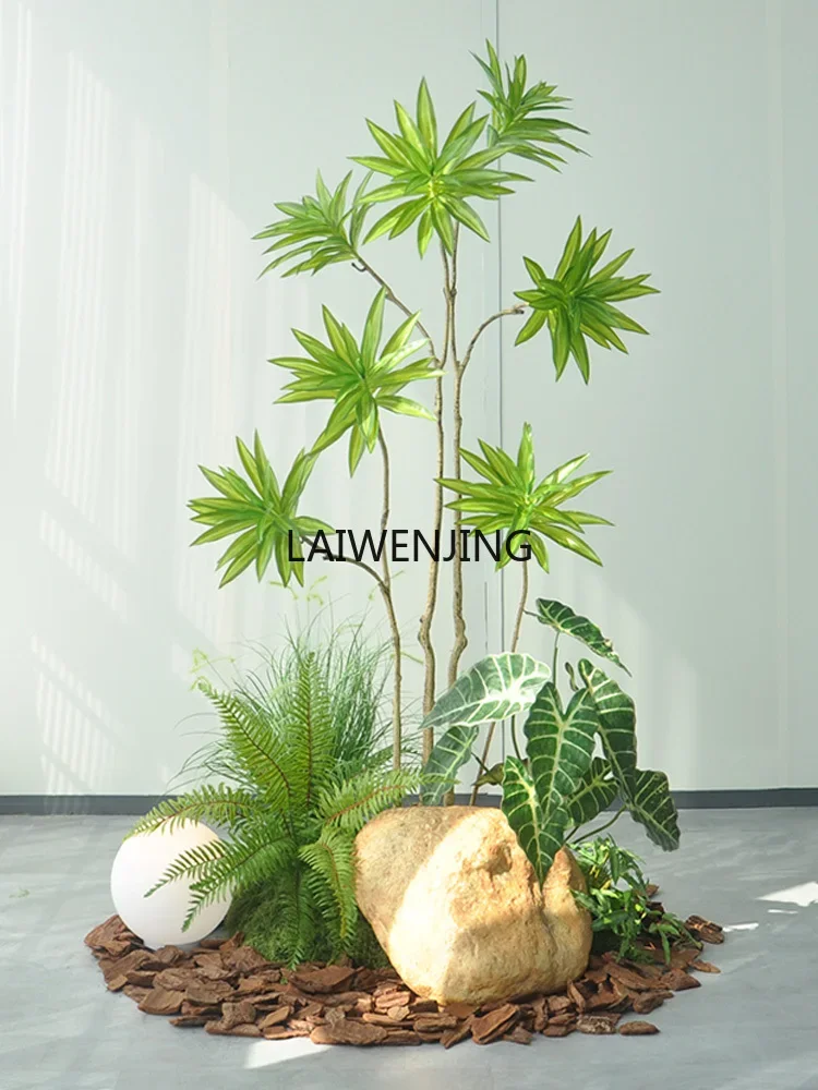 

CY edge water indoor simulation green plant lily bamboo simulation flower landscape commercial window decoration