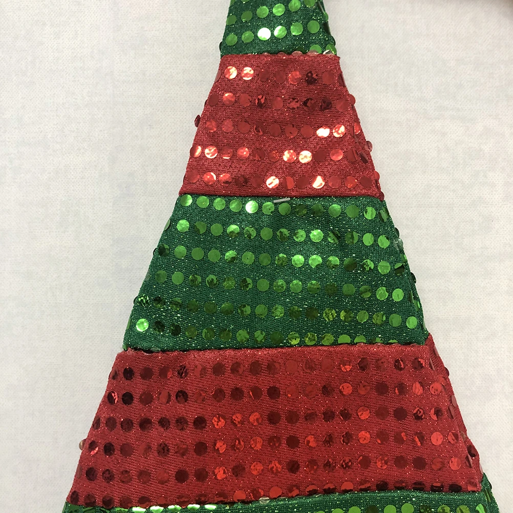 

Beaded Christmas Hat Durable Santa Cap Lightweight Extended Section Party Favors Festive Costume Accessory Holiday Celebration