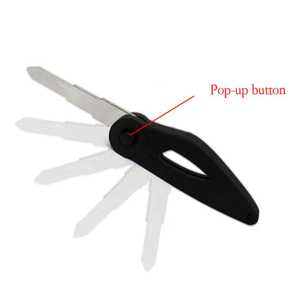 Replacement Motorcycle Folding Key Right Groove Blade Flip Type for Kawasaki ZX-6R and Ducati Series