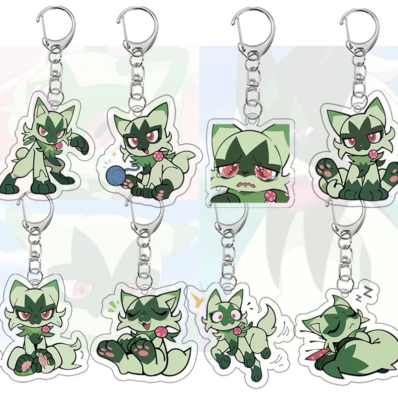 

Floragato Acrylic Keychain Double Sided Anime Cartoon Kawaii Bag Accessories Decor Anime Cartoon Keyring Birthday Gift