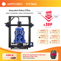 ANYCUBIC Kobra 2 Plus FDM 3D Printer 500mm/s Maximum Print Speed Large Build Size with 320*320*400mm 15.7 x12.6 x12.6in