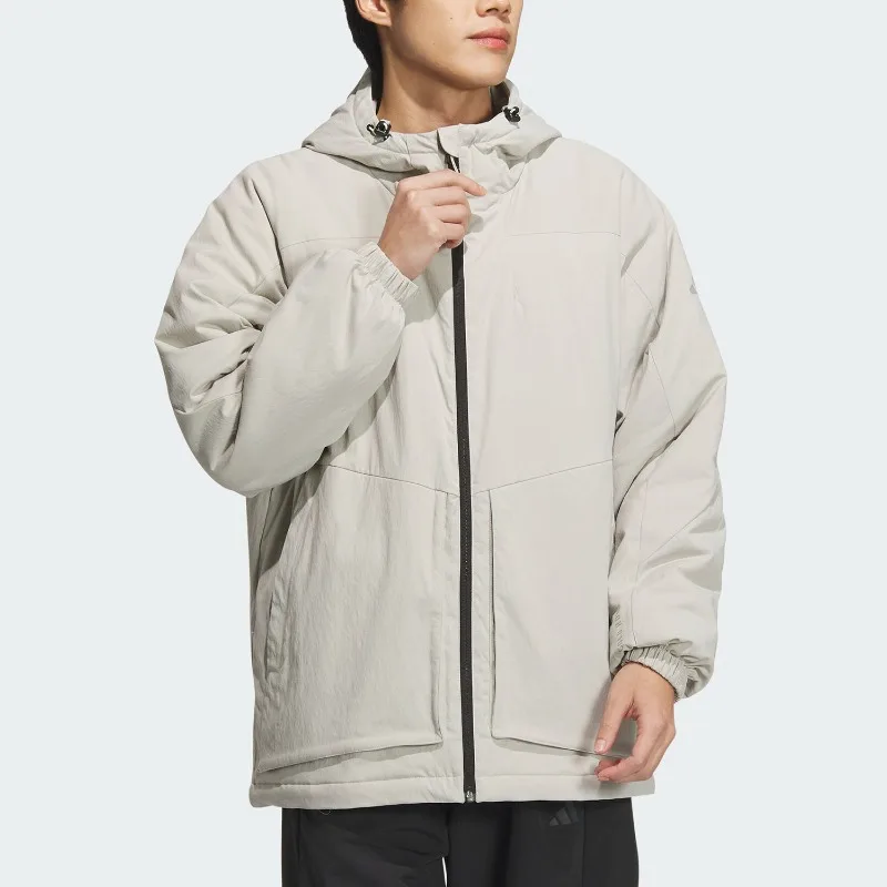 Adidas New Men's Water-repellent, Splash-proof and Warm Sports Cotton Clothes JY4194