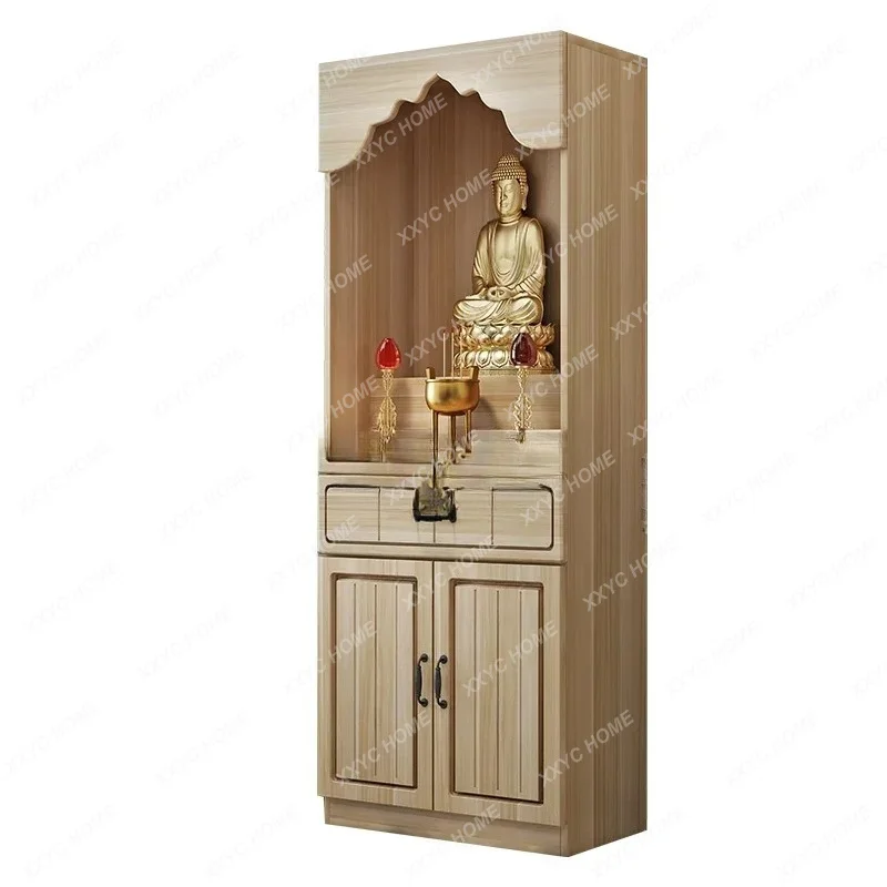 vertical cabinet for Taiwan Guanyin God of Wealth incense case household door Buddhist cabinet