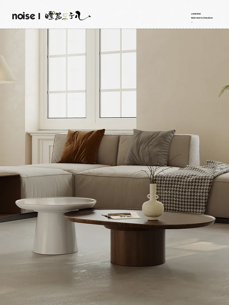 Living Room Coffee Table Combination Modern Simple Cream High-Grade Feeling Silent Wind Small Low Table