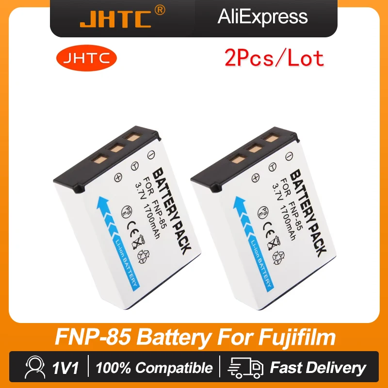 2Pcs 1700mAh NP-85 NP 85 Battery For FUJIFILM SL240 SL245 SL300 SL305 FNP-85 CB170 Camera Battery