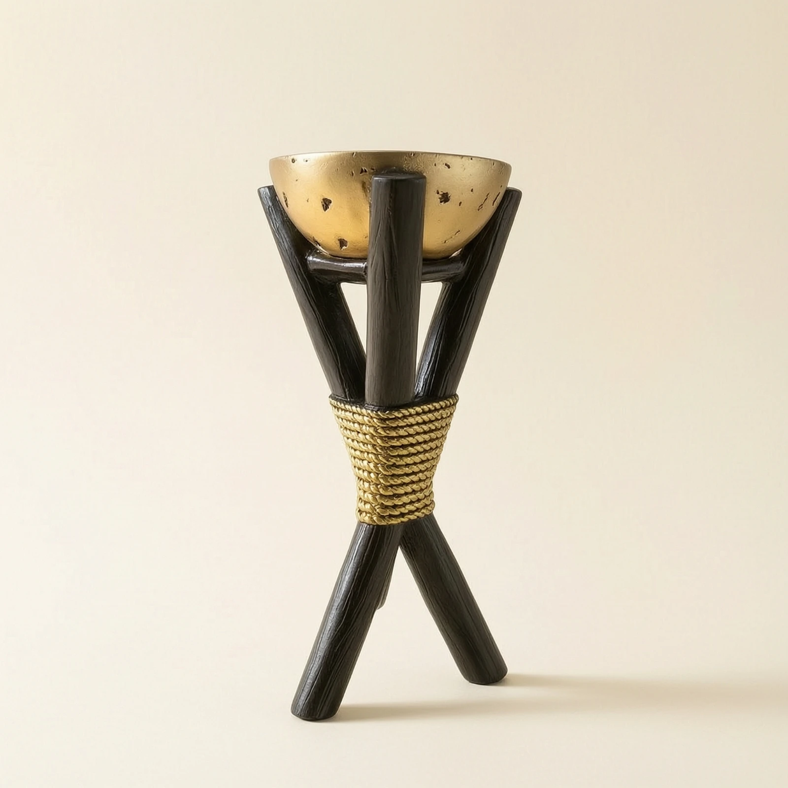 Tripod Candle Holder Modern Sculptural Candle Holder Candlestick Artistic Decor Elegant for Dining Table, Entryway